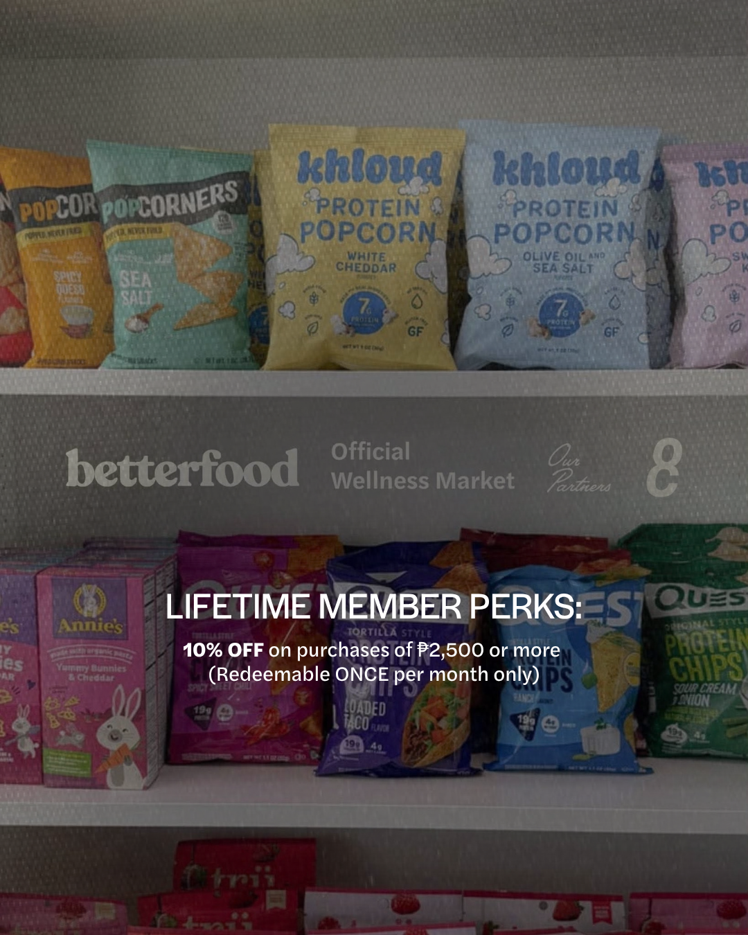 Healthy snacks at Better Food Market, THE 88 official wellness market